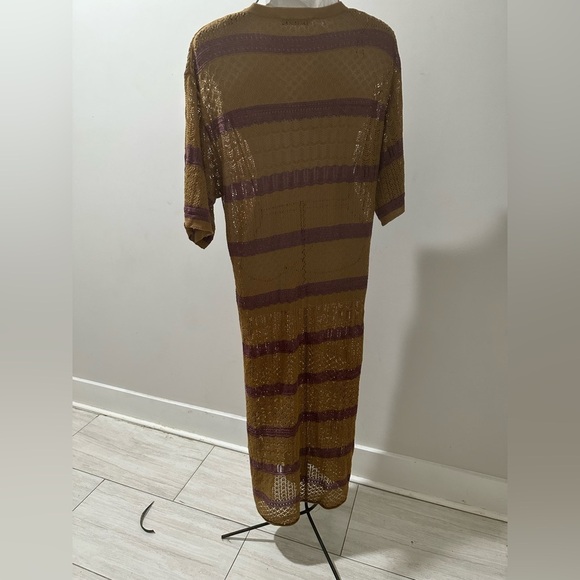 ZARA NWT LONG KNIT KAFTAN DRESS. Size Medium/Large. - Picture 3 of 4